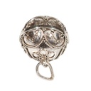 Chiama Angeli in Argento Lavorato con Fiore