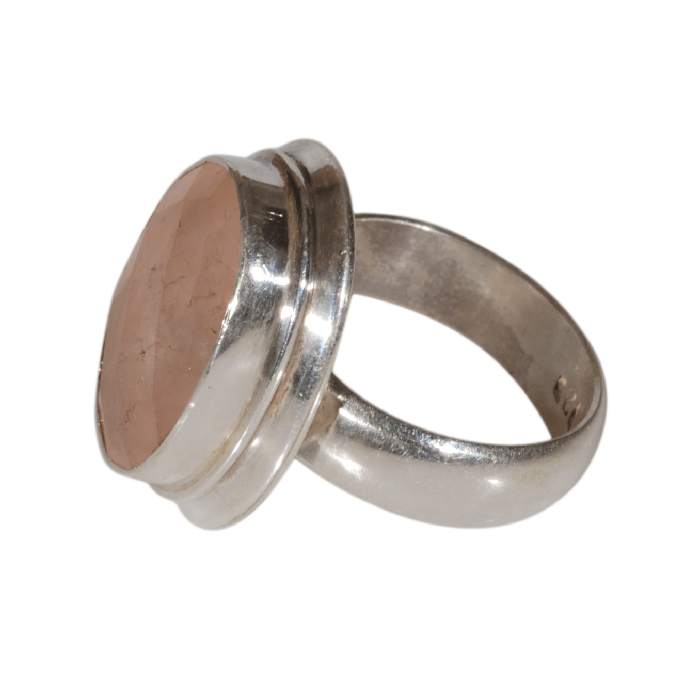 anello-argento-con-quarzo-rosa-sfaccettato