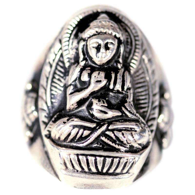 anello-nepalese-con-buddha-in-argento
