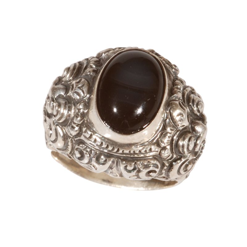 anello-balinese-barong-con-pietra