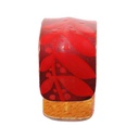 bracciale-in-cuoio-dipinto-a-mano-rosso-foglie