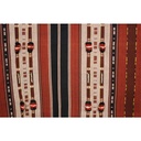 coperta-naga-marrone-beige-con-pon-pon