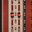 coperta-popolo-naga-marrone-beige-con-pon-pon