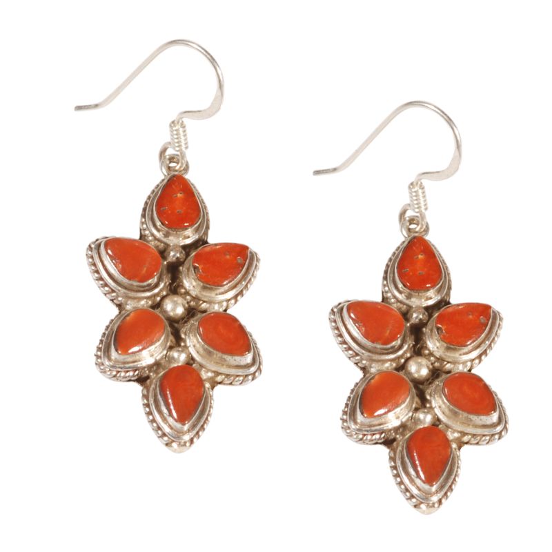 orecchini-fiore-argento-e-corallo