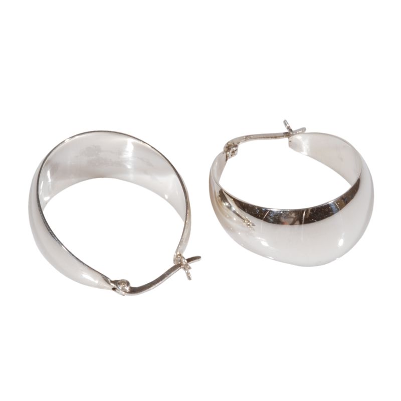 orecchini-argento-liscio-ovali-bombati