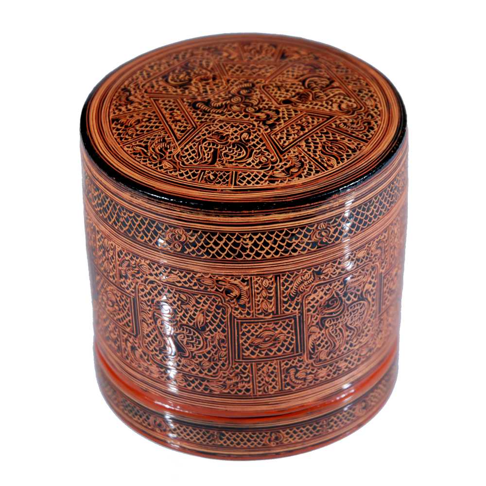 scatola-in-lacca-rossa-birmana-con-decorazioni-animali-stilizzati