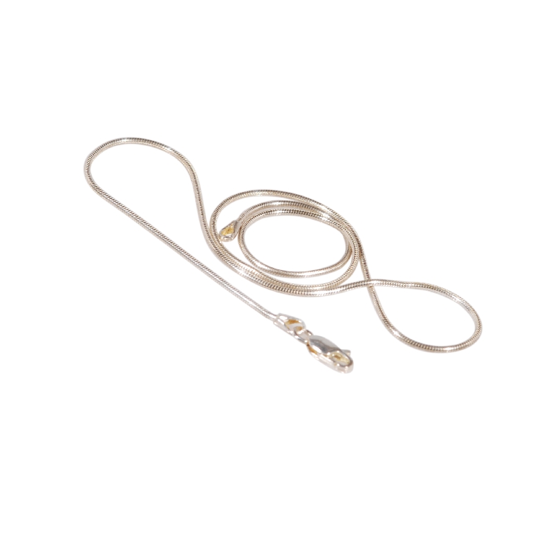 Catenina in argento a coda di topo