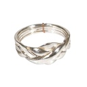 Fede turca in argento a 4 anelli