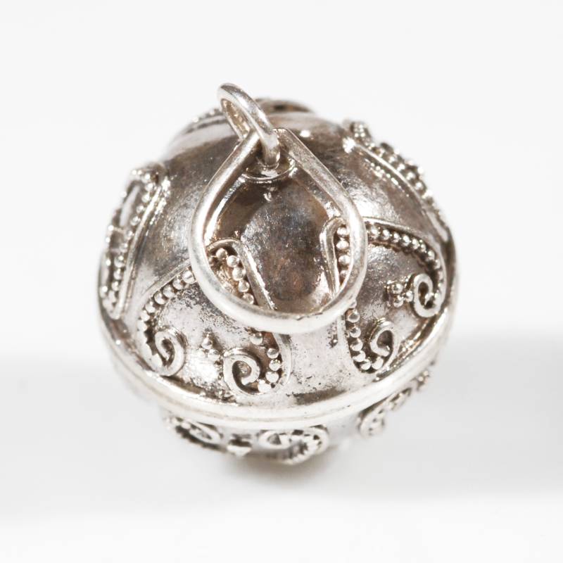 Chiama Angeli in Argento Lavorato con Cuori