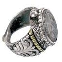 anello-turkmeno-argento-agata-incisa