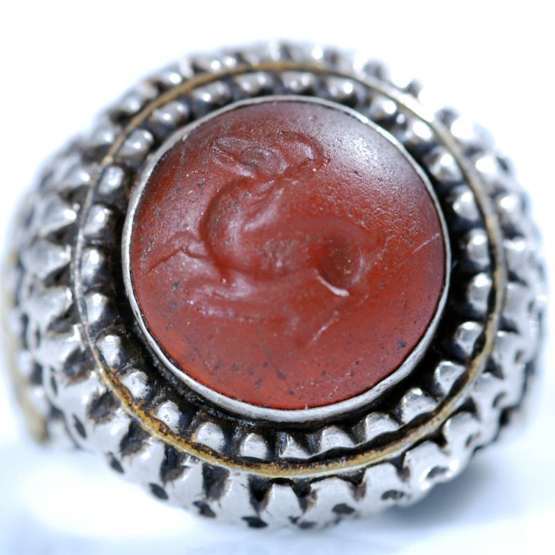 anello-turkmeno-argento-pasta-di-vetro-oro-a-caldo