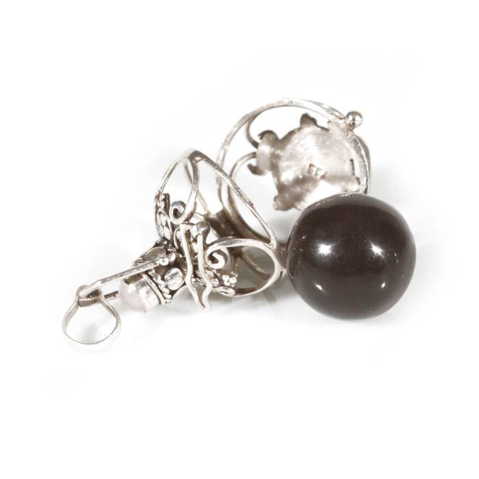 Chiama Angeli in Argento con Gabbietta Light, Smalti e Pietre