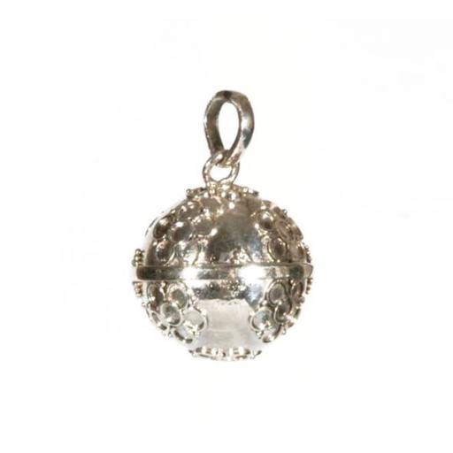 Chiama Angeli in Argento con Fiori (14 mm)