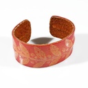 Bracciale in cuoio dipinto a mano