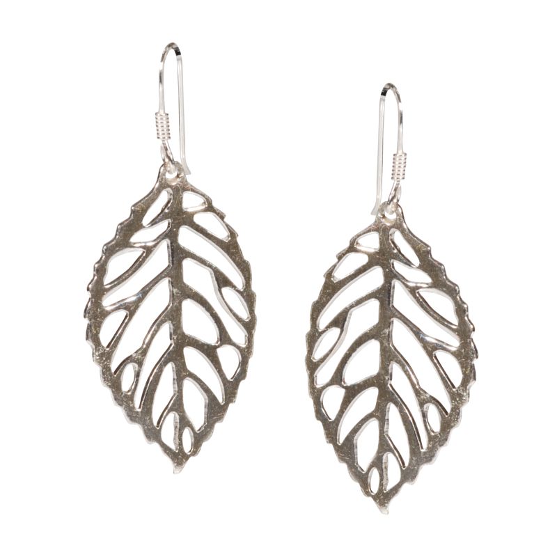 Orecchini traforati foglie