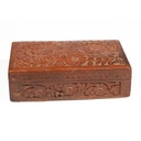 Cofanetto afghano in legno intarsiato