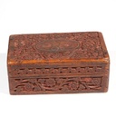 Scatola afghana in legno decorato (s)