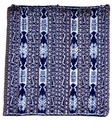 Pannello ikat quadrato blu