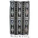 Pannello ikat rettangolare nero