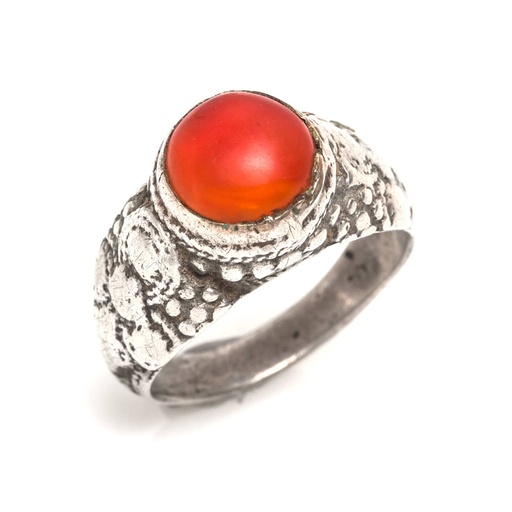 [EL_0002552] Anello afgano con pasta vitrea