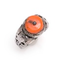 Anello yemenita con corallo