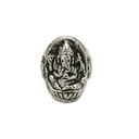 Anello nepalese in argento con ganesha