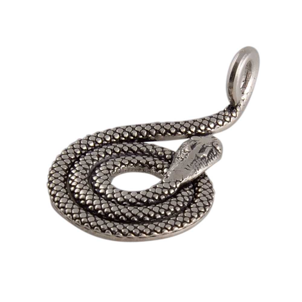 Ciondolo serpente arrotolato