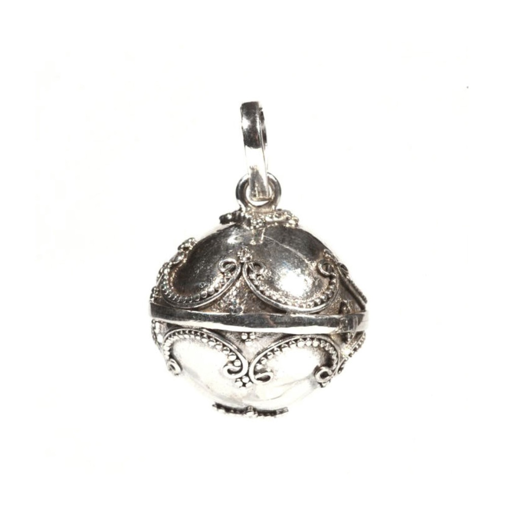 Chiama Angeli in Argento Lavorato con Greca