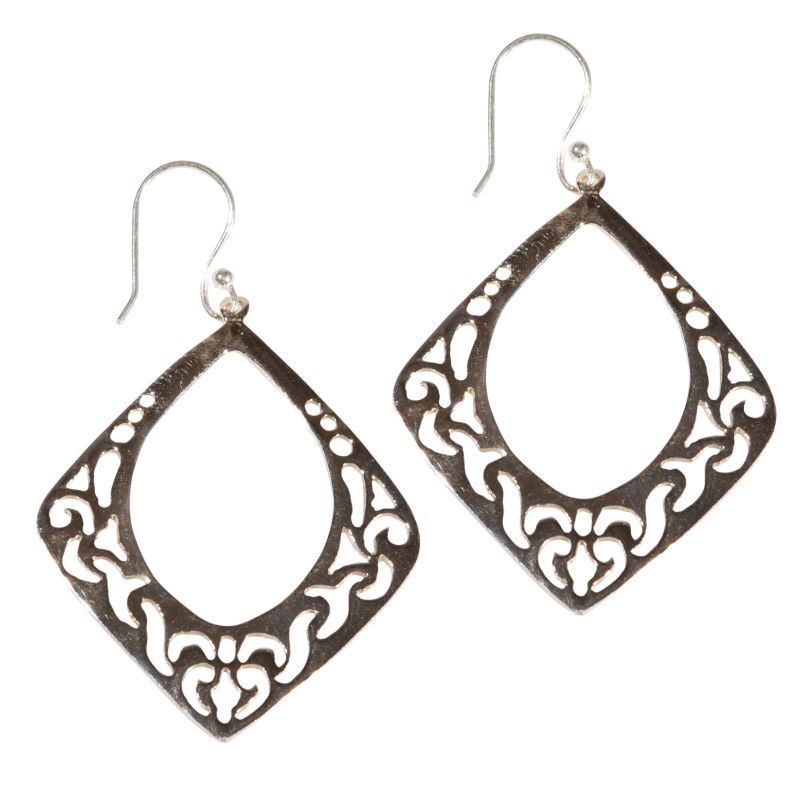 [EL_OR_PS22] Orecchini in argento romboidali