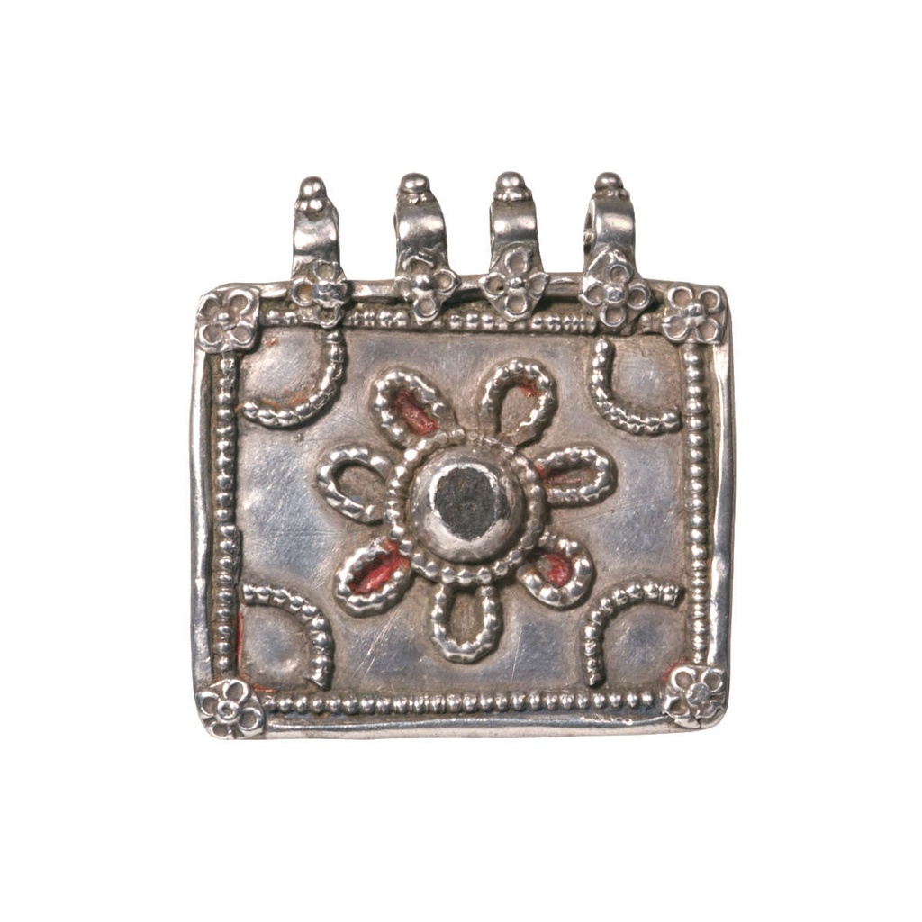 [EL_PD_AR-0098] Pendente amuleto indiano rettangolare