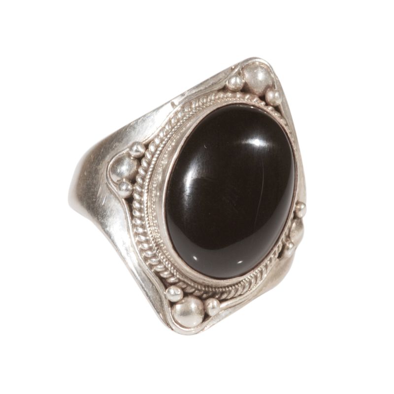 [EL_ANUO_ON] Anello uomo argento e onice