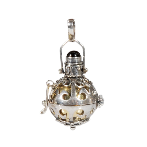 Chiama Angeli in Argento con Gabbietta Roccocò e Doratura